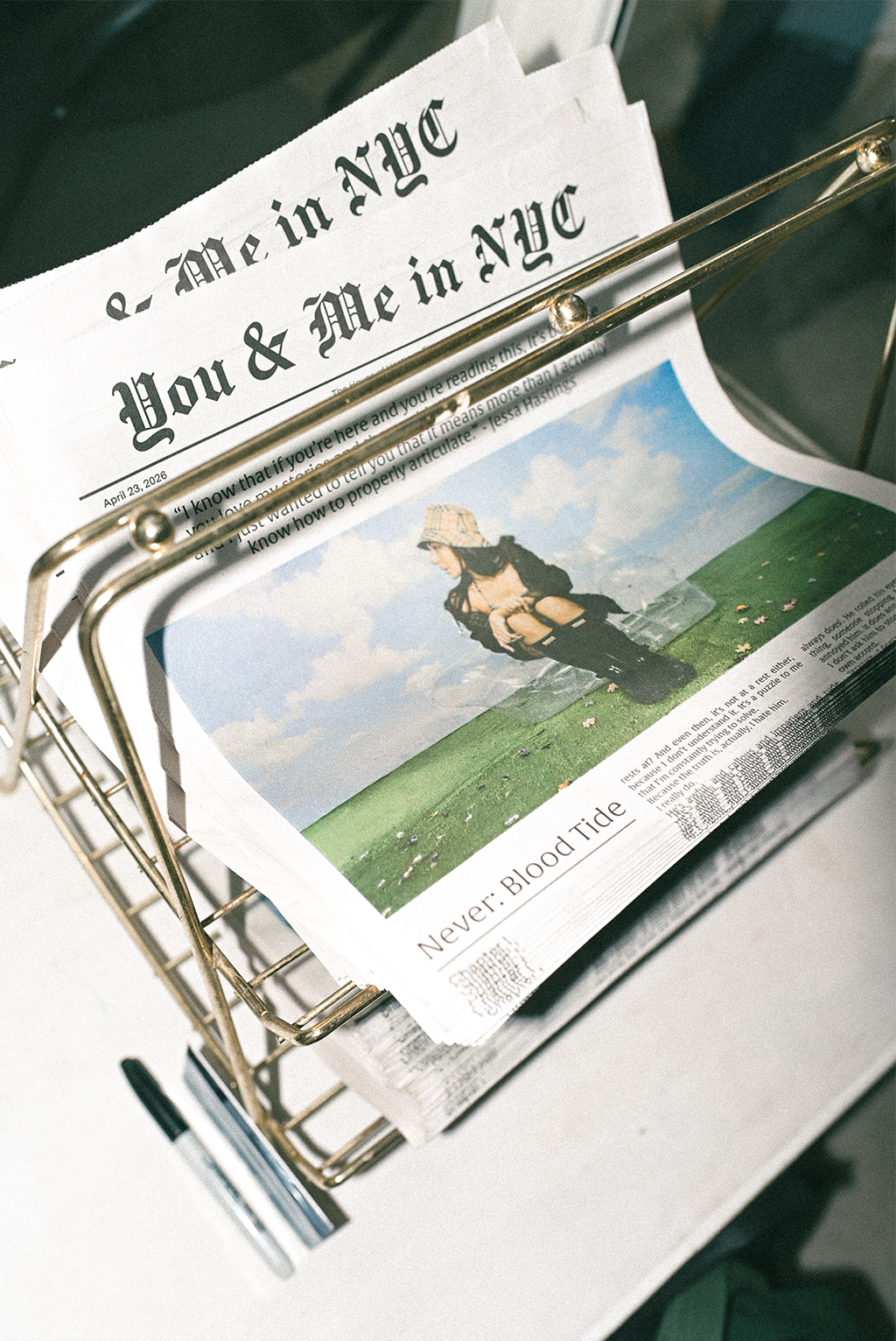 You & Me in NYC Newspaper