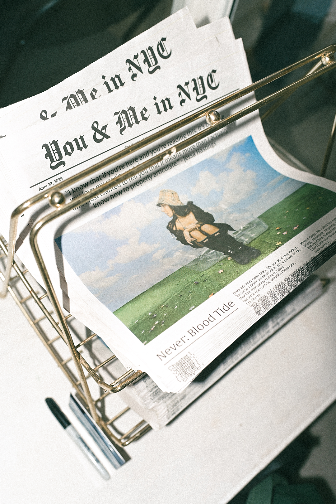 You & Me in NYC Newspaper
