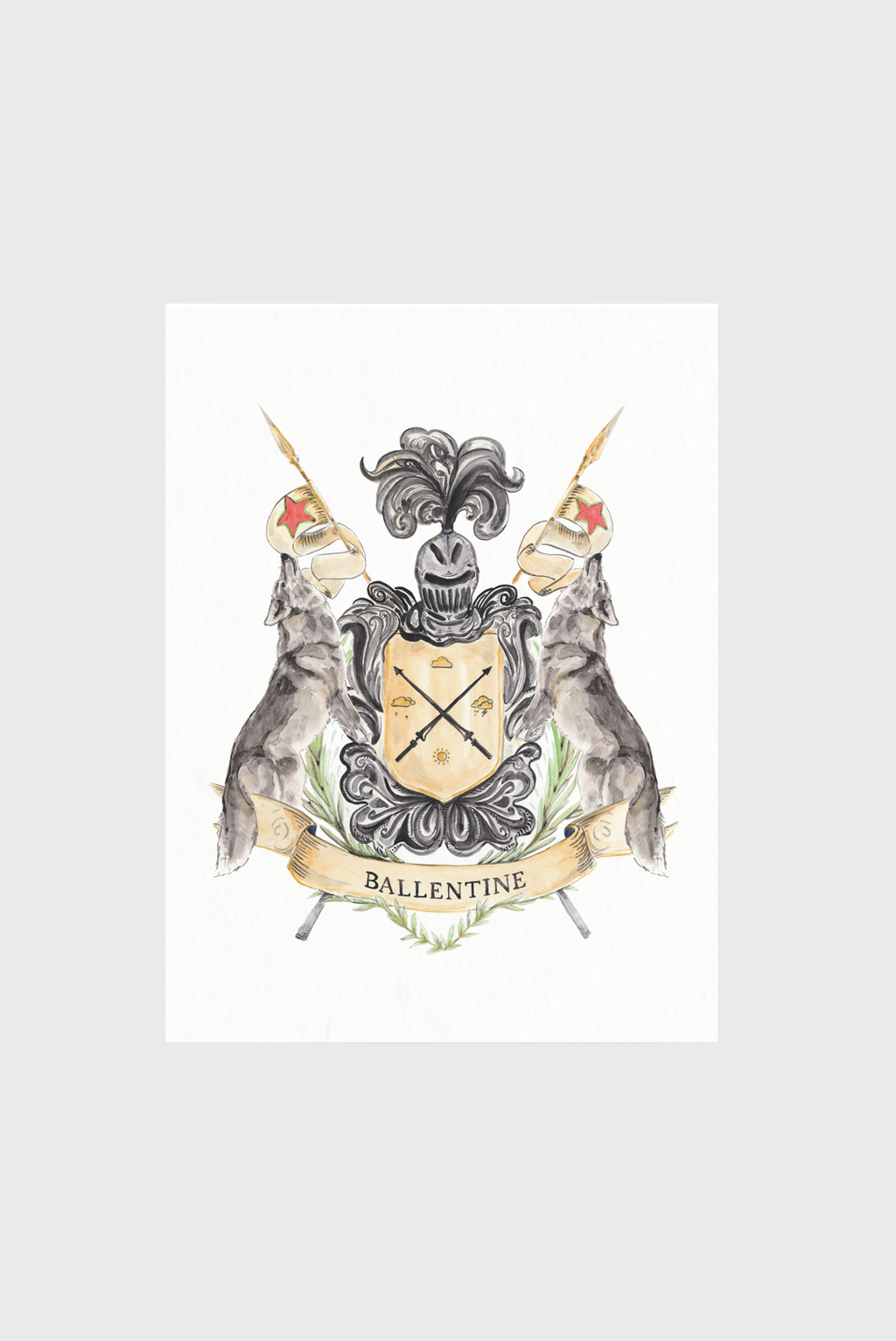 Ballentine Crest MPU Art Print