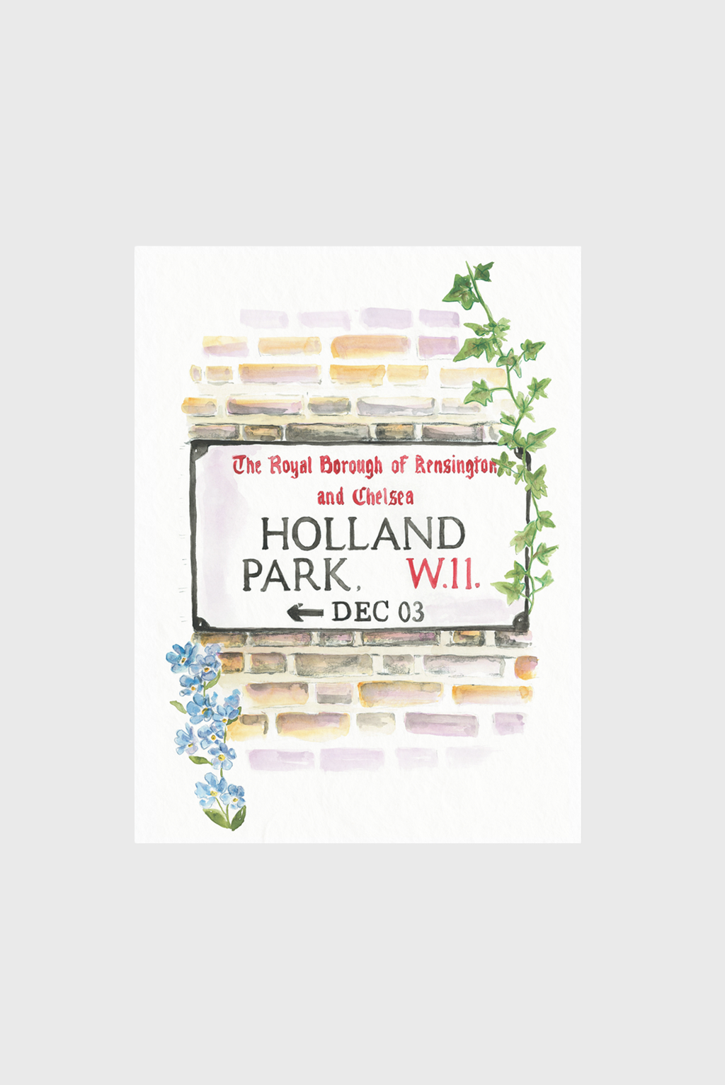 Holland Park Sign MPU Art Print