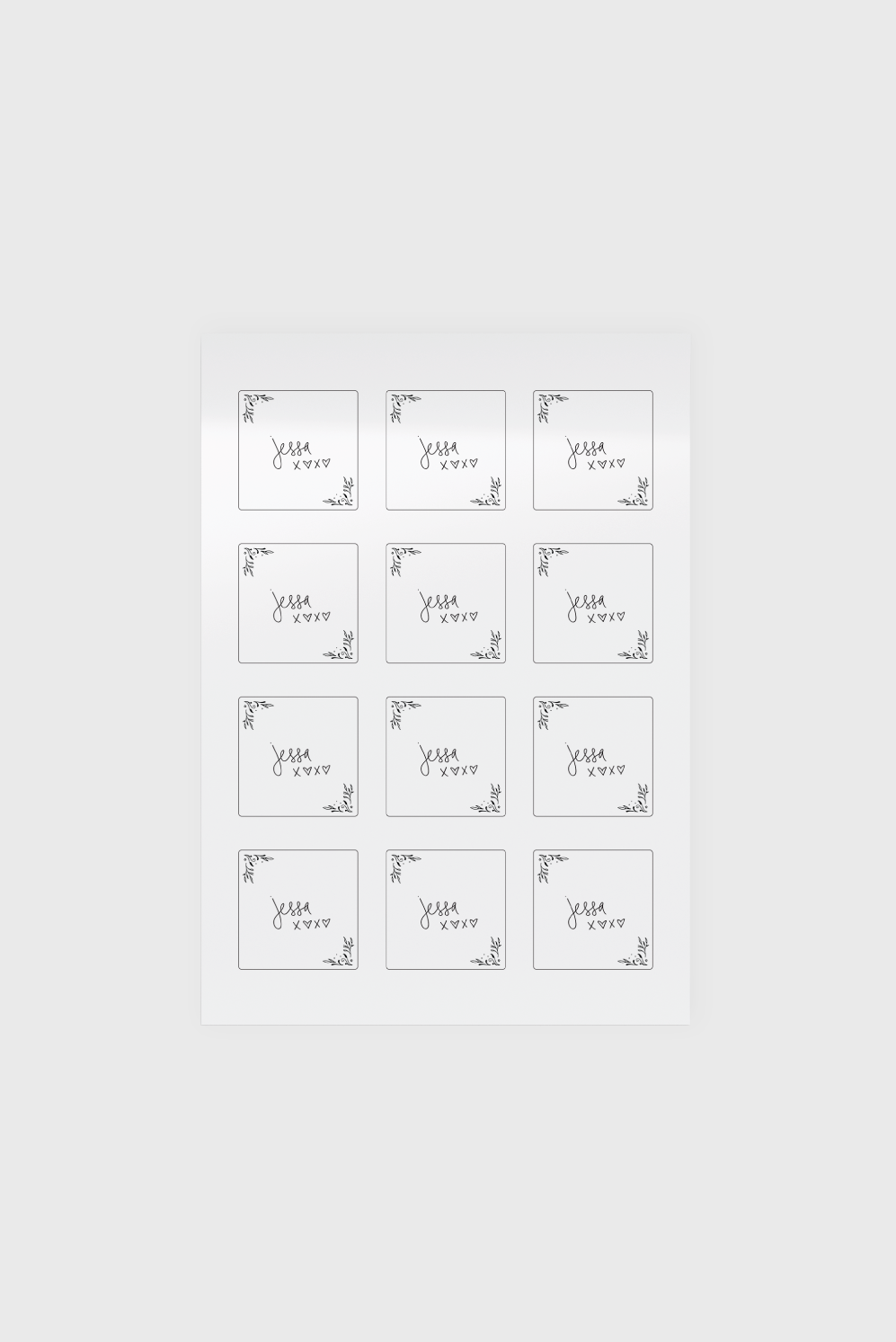 Jessa Hastings Autographed Clear Bookplates