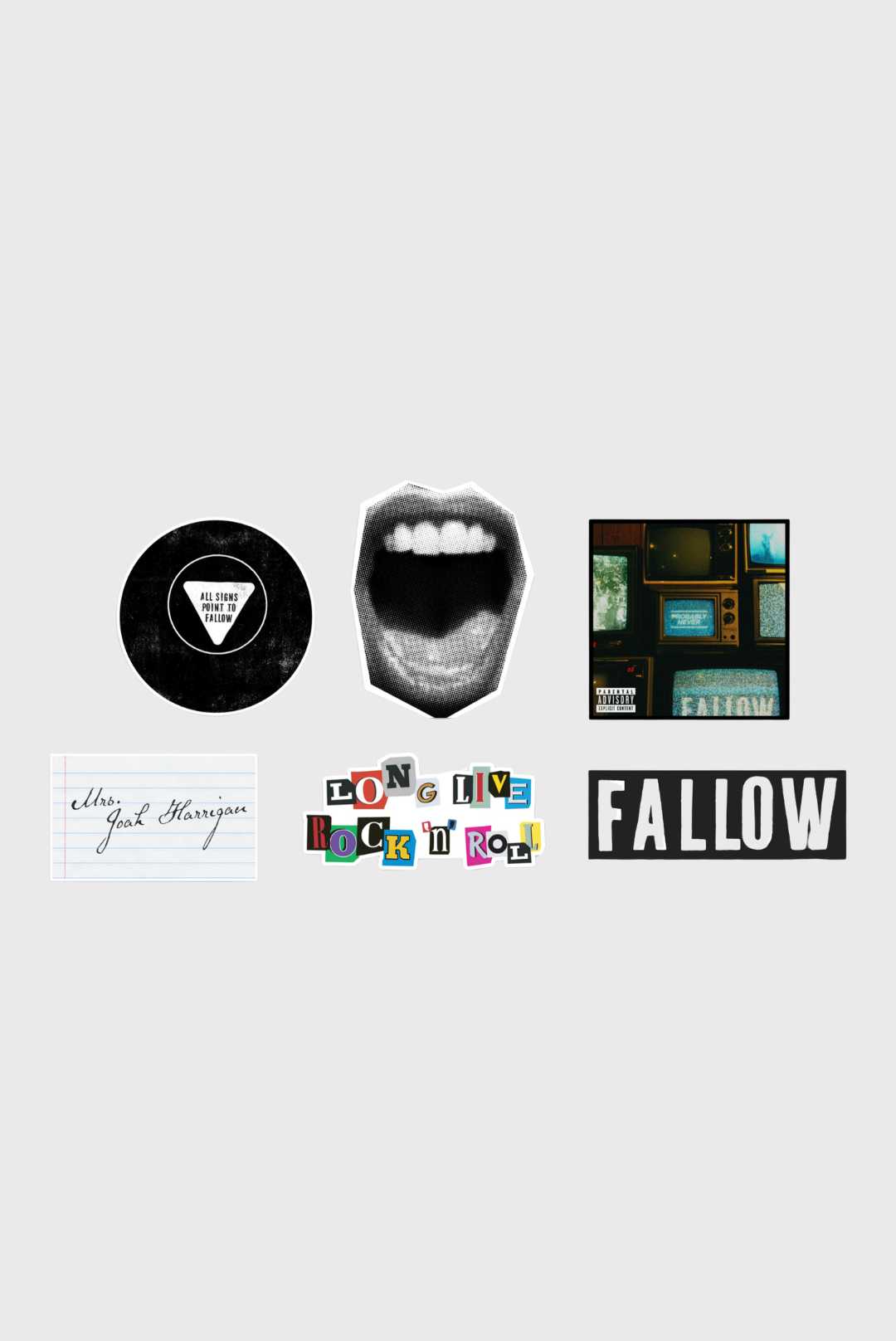 Fallow Sticker 6 Pack