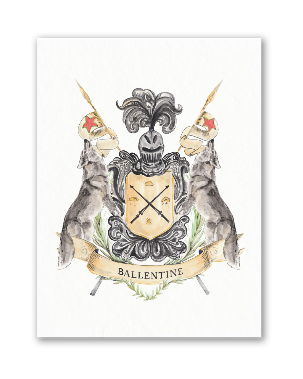Ballentine Crest MPU Art Print