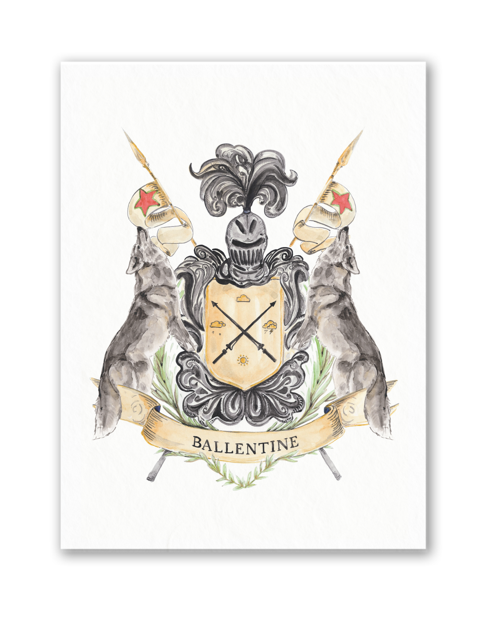 Ballentine Crest MPU Art Print