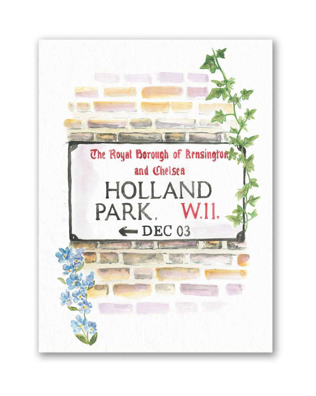 Holland Park Sign MPU Art Print