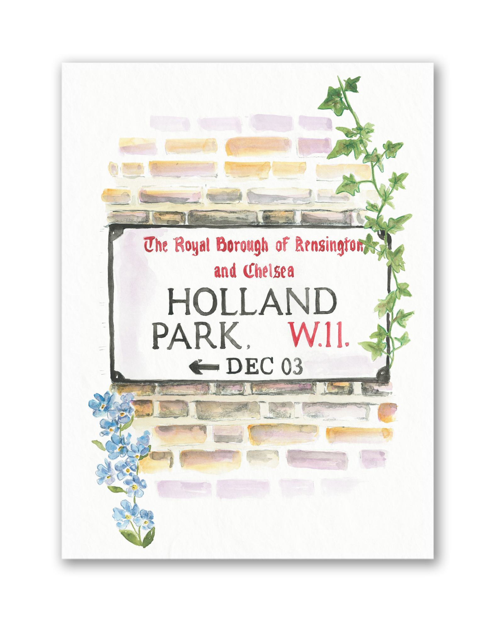 Holland Park Sign MPU Art Print